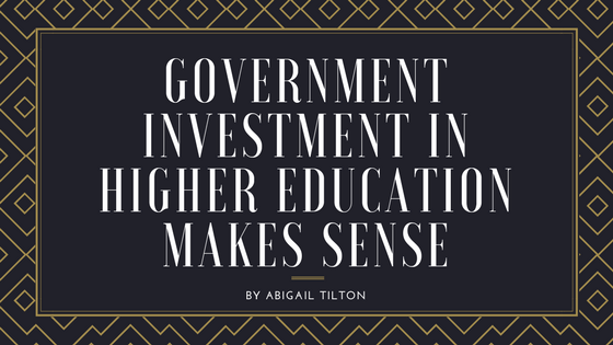 Government Investment in Higher Education Makes Sense