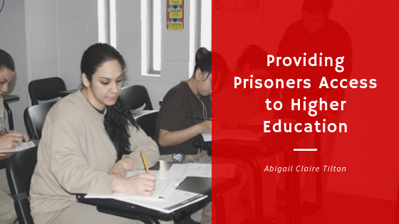 Providing Prisoners Access To Higher Education